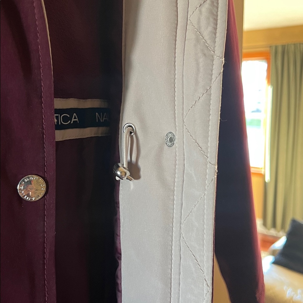 It’s winter: Nautica Women's Deep Burgundy Utility Jacket - Picture 6 of 9